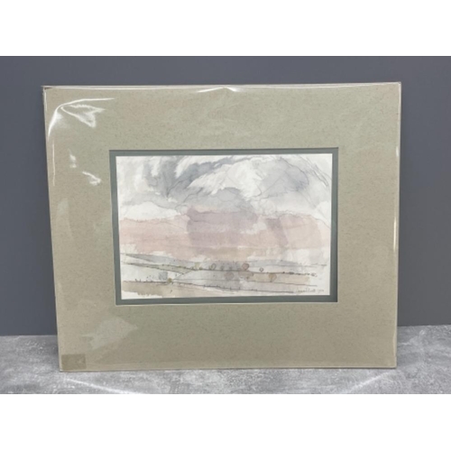 205 - LEONARD LEN EVETTS 1909-1997 WATER COLOUR LANDSCAPE STUDY 19CMS X 28CMS SIGNED AND DATED BOTTOM RIGH... 