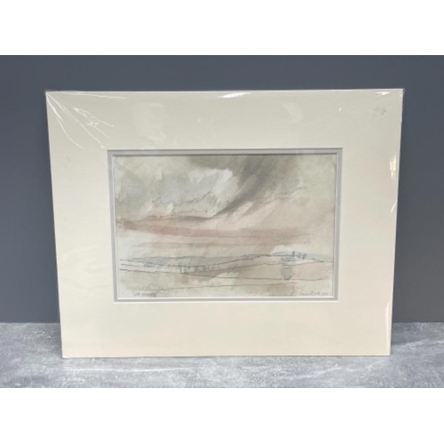 206 - LEONARD LEN EVETTS 1909-1997 WATER COLOUR LATE EVENING 18CMS X 27CMS SIGNED AND DATED BOTTOM RIGHT