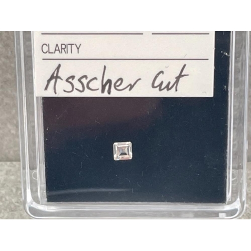 219 - DIAMOND ASSCHER CUT 0.13CT