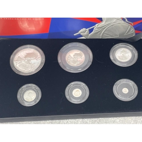 277 - COINS SILVER ROYAL MINT 2015 BRITANNIA SIX COIN SILVER PROOF SET COMPLETE IN BOX OF ISSUE AND CERTIF... 