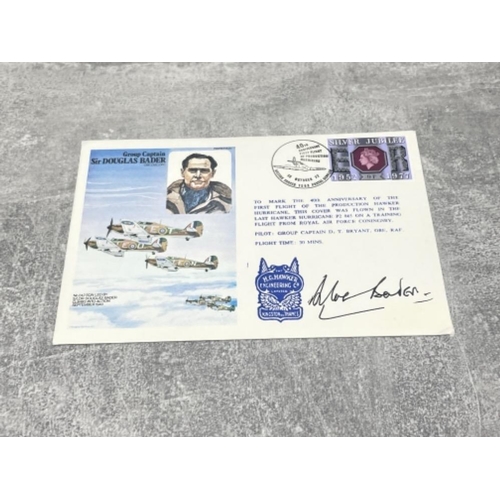 280 - AUTOGRAPHS WORLD WAR 2 RAF FLYING ACE DOUGLASS BADER AND VICTORIA CROSS WINNER LEONARD CHESHIRE BOTH... 