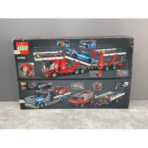 288 - LEGO TECHNIC 42098 CAR TRANSPORTER COMPLETE IN ORIGINAL BOX