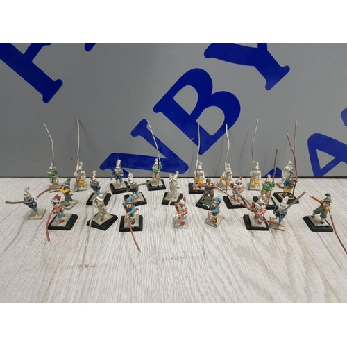 68 - COLLECTION OF 25 PIKEMEN MINIATURE METAL FIGURES