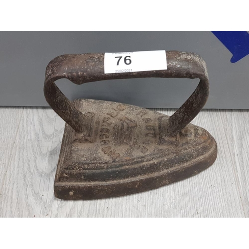 76 - ANTIQUE RABONE CAST METAL IRON BIRMINGHAM