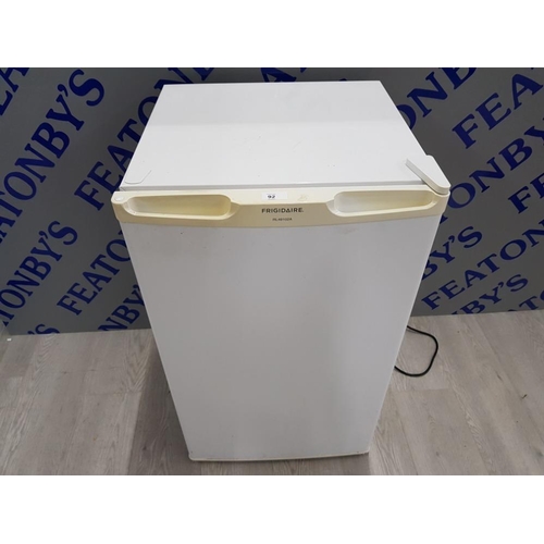 92 - FRIGIDAIRE RL49102A UNDER BENCH FRIDGE IN WHITE