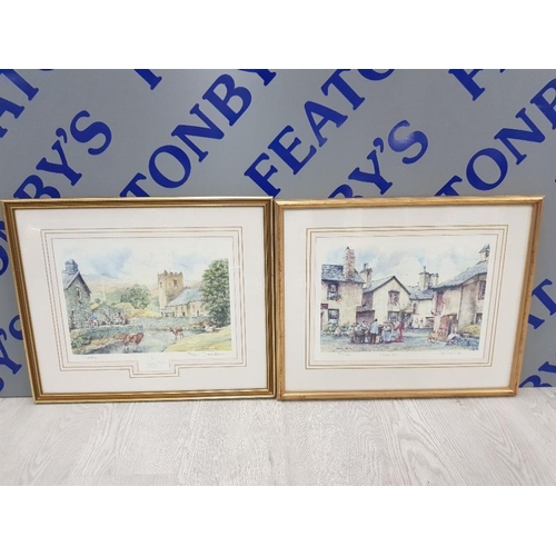 21 - 2 FRAMED LIMITED EDITION PRINTS BY BRIAN EDEN INCLUDES HAWKES HEAD 606/850 AND GRASMERE 23/850