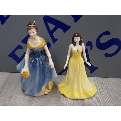 28 - 2 ROYAL DOULTON FIGURES INCLUDING MELANIE AND THE GEMSTONE COLLECTION NOVEMBER TOPAZ