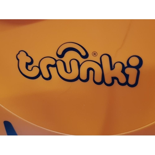 32 - 2 TRUNKI GRUFFALO CHILDRENS RIDE ON SUITCASES WITH SMALL LUGGAGE CARRIER