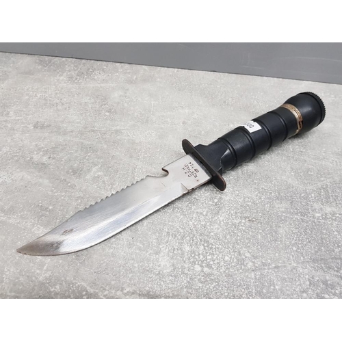 VINTAGE C J H ROSTFREI #724 MILITARY KNIFE WITH FITTED COMPASS TO HANDLE