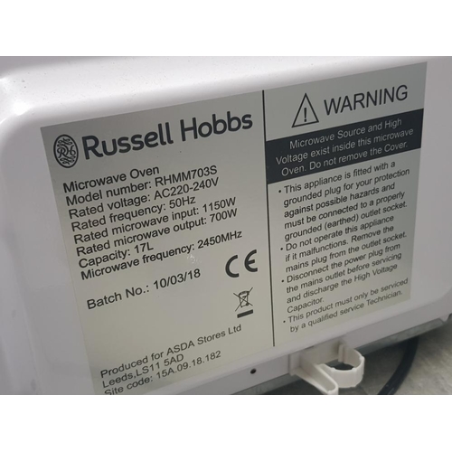 393 - Russell Hobbs 700W microwave oven