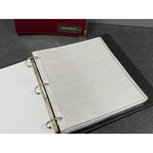 51 - 2 x high grade coin albums with coin dividers