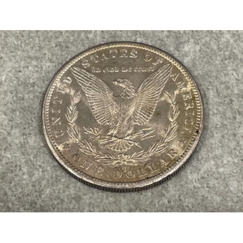 174 - USA 1881 Morgan silver dollar. San Francisco mint. Super quality near mint
