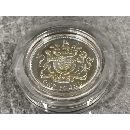7 - Royal mint 2 x silver proof £1 coins. 1983 and Guernsey