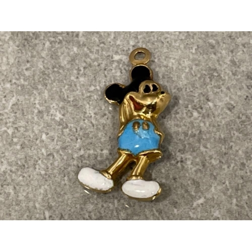 93 - 18ct gold Micky mouse pendant/charm 2.8g