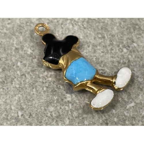 93 - 18ct gold Micky mouse pendant/charm 2.8g