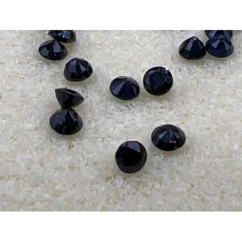 138 - 50 x faceted oval cut natural blue sapphire stones 9.17cts