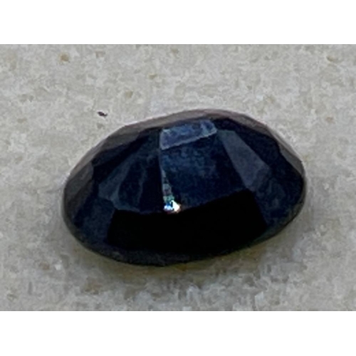 140 - 10mm x 8mm faceted oval natural blue sapphire stone 3.45cts