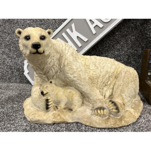 27 - Miscellaneous items including polar bears and brass bell