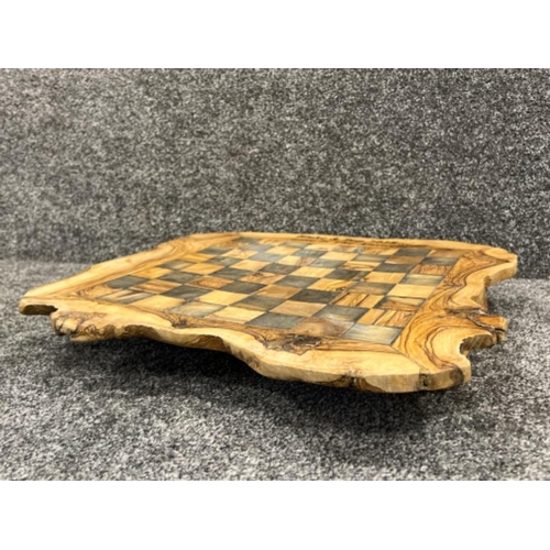 28 - Handmade driftwood chess board