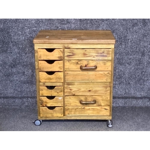 405 - A set of industrial style tool drawers on wheels