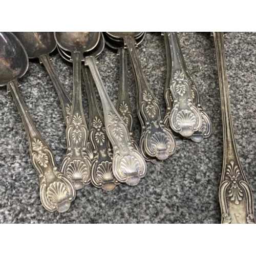 45 - Silver plated flatware by William Hutton & Sons