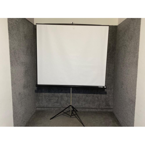 5 - Large Harkness Hall “Miralyte” folding projector screen. (Display Screen roughly 90”)