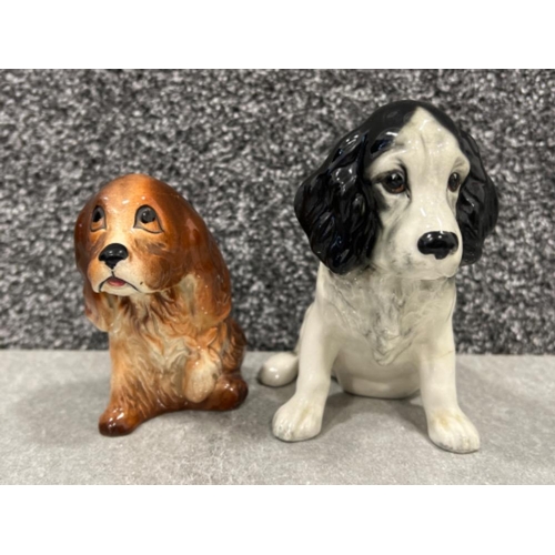 9 - Beswick poodle, fox terrier and 2 others dog ornaments