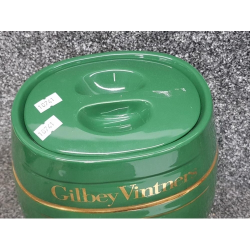 10 - Vintage Gilbey Vintners Royal Winton ceramic port barrel with tap