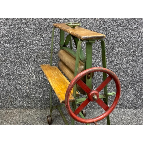 170 - A vintage Tri-ang metal framed & wooden child’s mangle