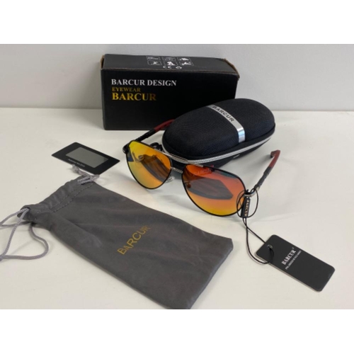 330 - Pair of Barcur sunglasses (classic Barcur design) new with shop tags, also includes original case & ... 