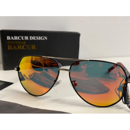 330 - Pair of Barcur sunglasses (classic Barcur design) new with shop tags, also includes original case & ... 