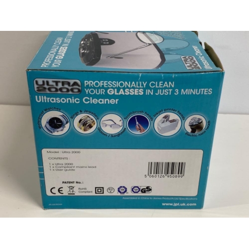 332 - Ultra 2000 Ultrasonic cleaner (cleans jewellery & glasses etc)