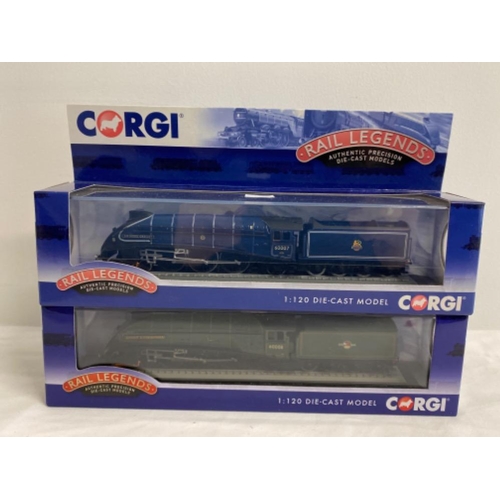 345 - 2x Corgi Diecast models from the Rail legends collection includes Dwight D Eisenhower & Sir Nigel Gr... 