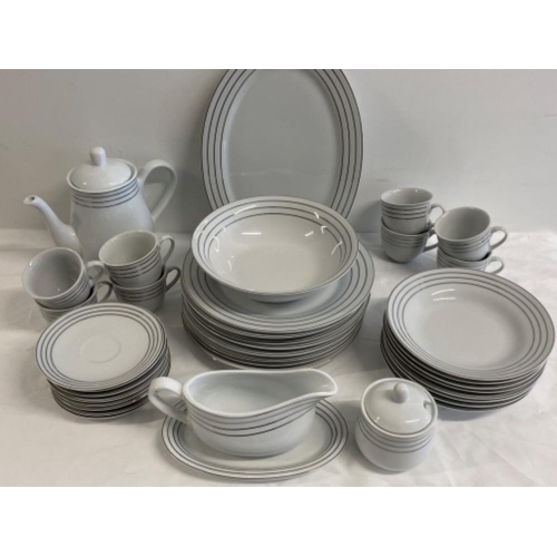 348 - 40 pieces of Italian Royal Collection dinnerware in white