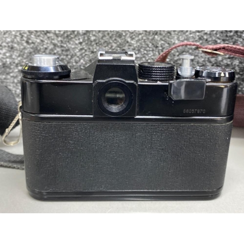 45 - Zenit Helios 11 camera - with extra lenses & carry bag etc