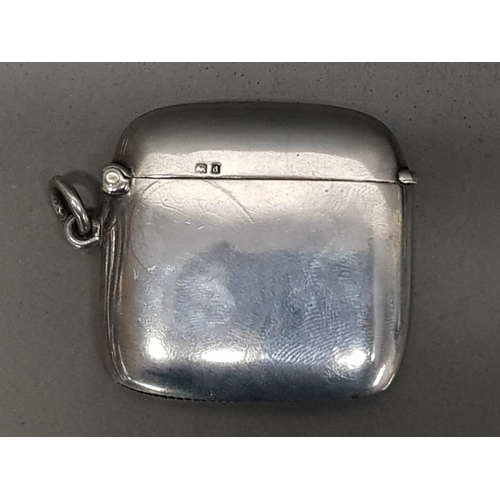 6 - Hallmarked Birmingham silver vesta case - dated 1903, 26.2g