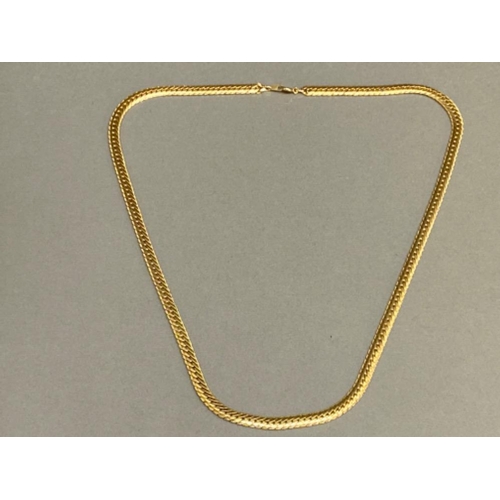 24K gold plated necklace (marked CHAP 24K) 61 cm in length