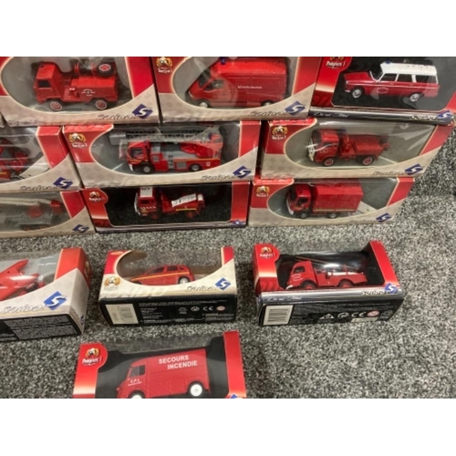 113 - Solido die cast vehicles to include fire engines x14 all boxed