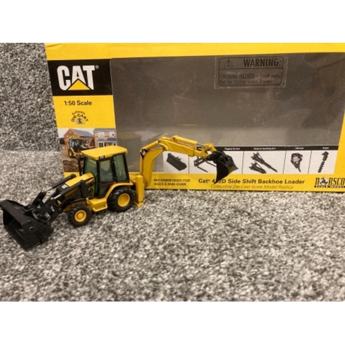 118 - CAT 432D Slide Shift Backhoe Loader scale 1:50 in original box