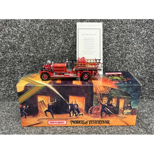 18 - Matchbox models of yesteryear (fire engines) x12 all in original boxes