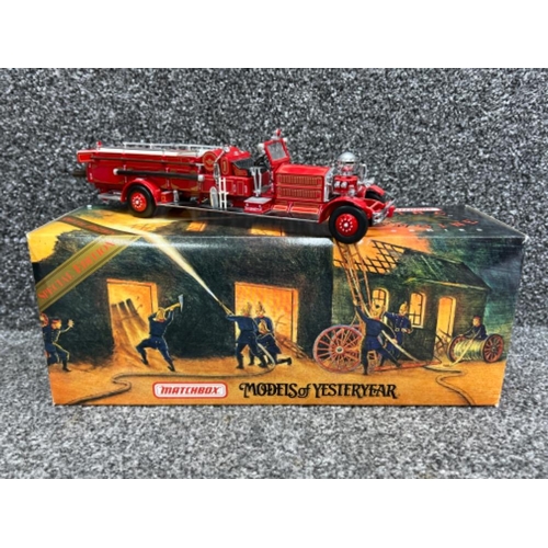 19 - Matchbox models of yesteryear die cast vehicles x12. Fire rescue all in original boxes