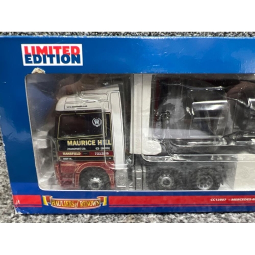 29 - Corgi limited edition cc13807 Mercedes Benz actros flatbed trailer die cast truck. In original box