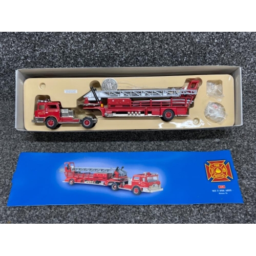 38 - 2 x Corgi Limited edition 1:50 die cast scale models of a Mack CF Aerial ladder. Part of the Fire re... 