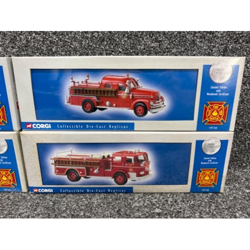 44 - Corgi limited edition 1:50 scale die cast vehicles Fire rescue collection. Including 53404, US50501 ... 