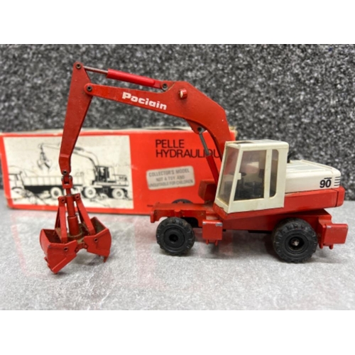 48 - West German Gescha model 2896 1:50 scale Excavator digger. In original box