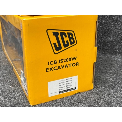 49 - Britains JCB 1:32 scale vehicles. Excavator, back-hole loader and Dump truck all in original boxes