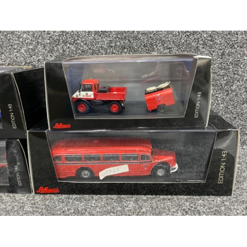 56 - Schuco vintage die cast vehicles x5. Including Mercedes Benz and Iveco all in original boxes