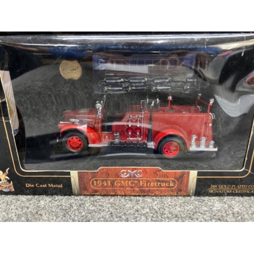 60 - Road “signature” series 1:24 scale die cast models. Fire rescue themed. X3 all in original boxes