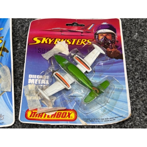 61 - Matchbox sky busters die cast metal with super fast wheels. (11) all with original packaging