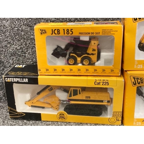 85 - Joal CAT and JCB vehicles to include Wheeled Loading Shovel and Mini-Excavator with Earth Drill x6